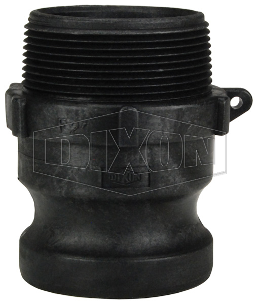Polypropylene Cam & Groove Type F Adapter x Male NPT